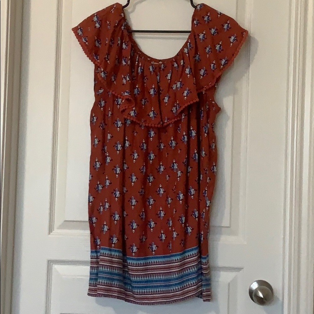 Faded glory off shoulder mini dress